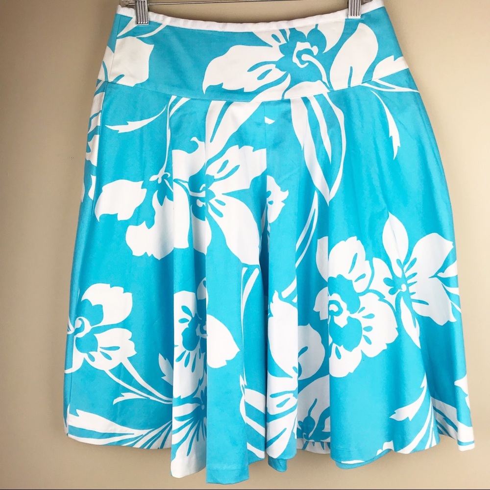 Design Elements floral print a-line skirt (NWOT)